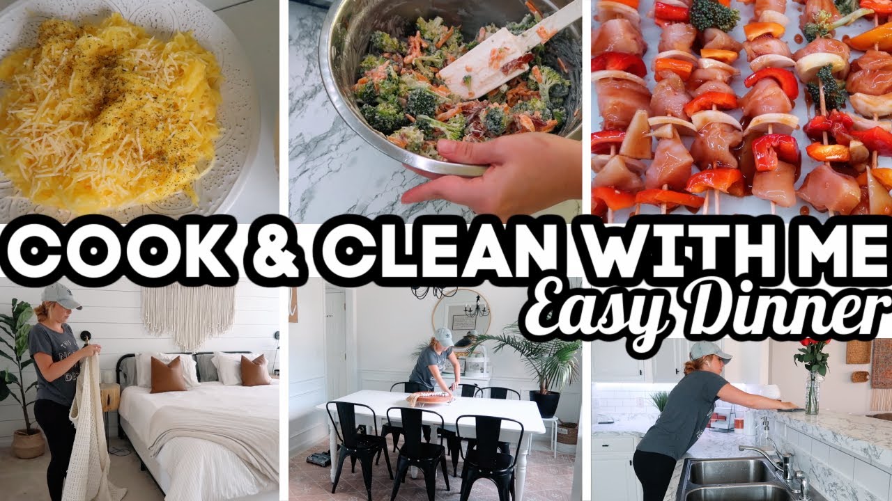 *NEW* COOK AND CLEAN WITH ME | EASY DINNER IDEAS | CLEANING MOTIVATION 2020