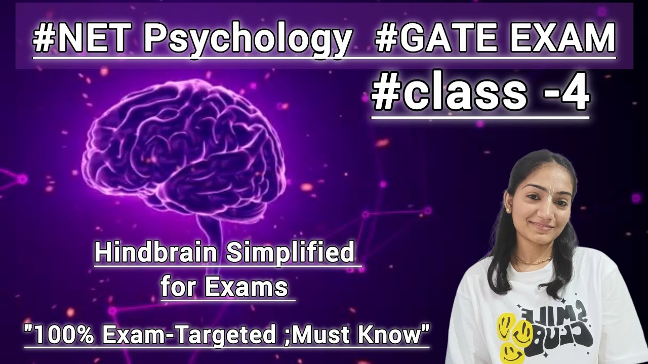 Hindbrain Simplified | Important Functions | Psychology UGC NET