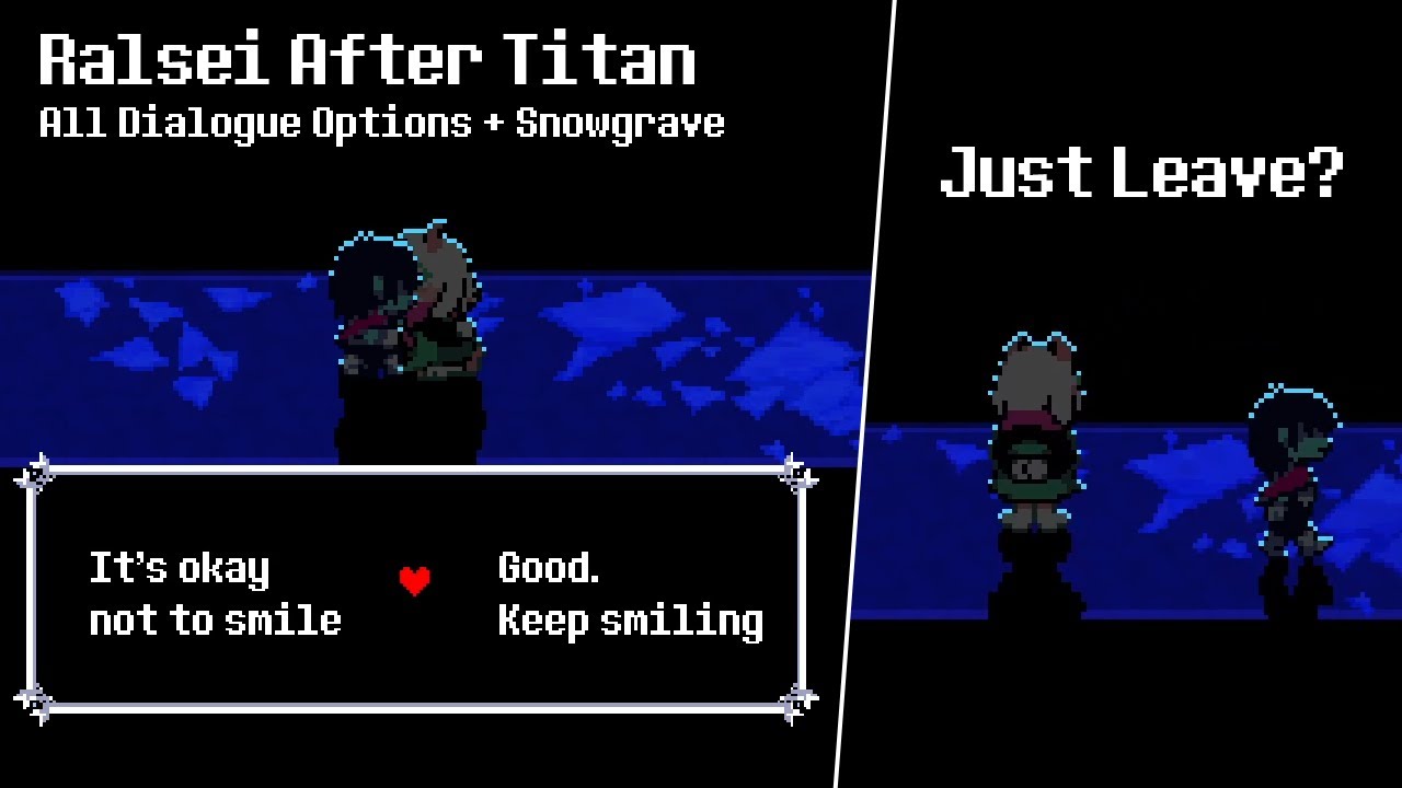 All Ralsei Dialogue Choices After the Titan + Snowgrave Route Difference – Deltarune Chapter 4