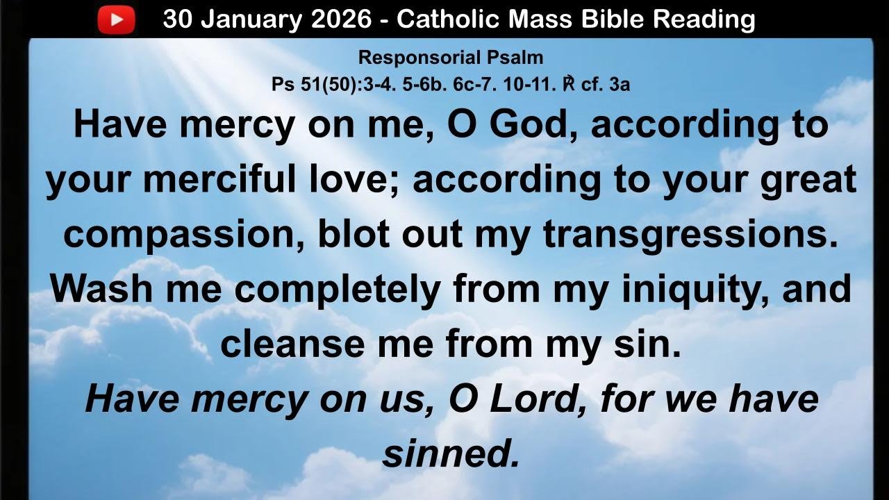 30 January 2026 Catholic Mass  Bible Reading