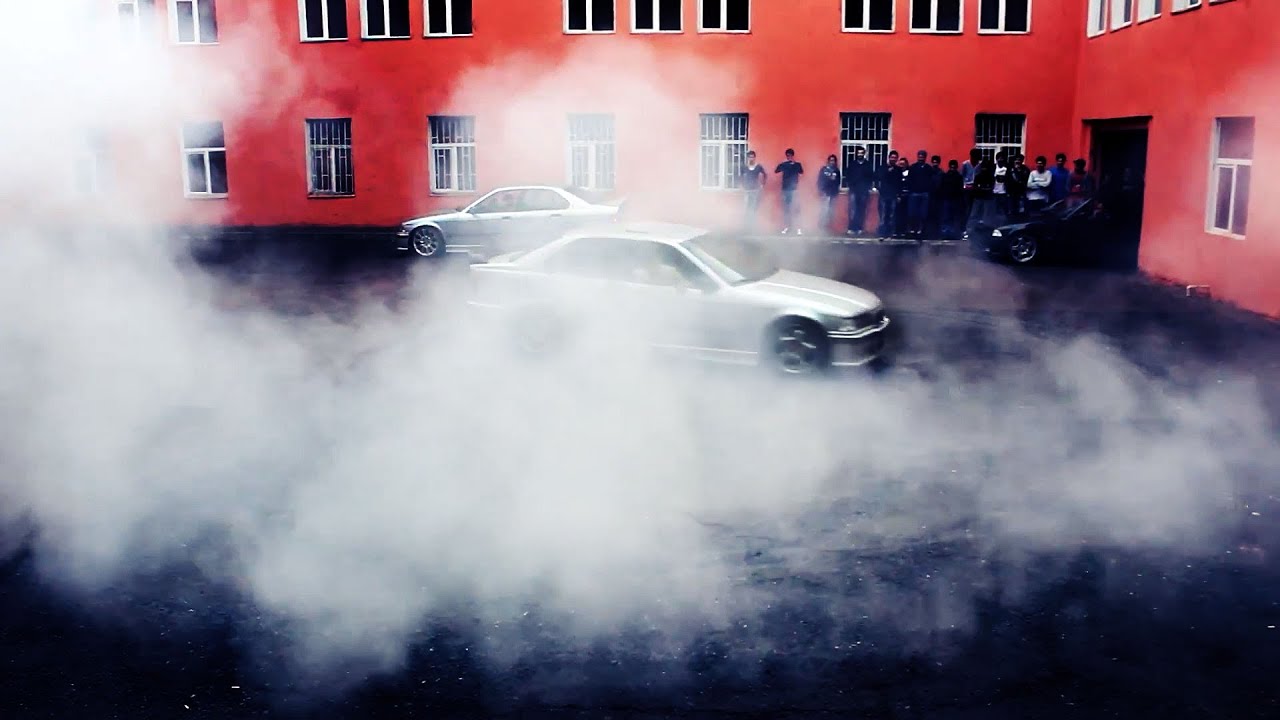 ბანკეტი ულამაზესი drift (burnout)-თი. №152 skolis banketi - 2013