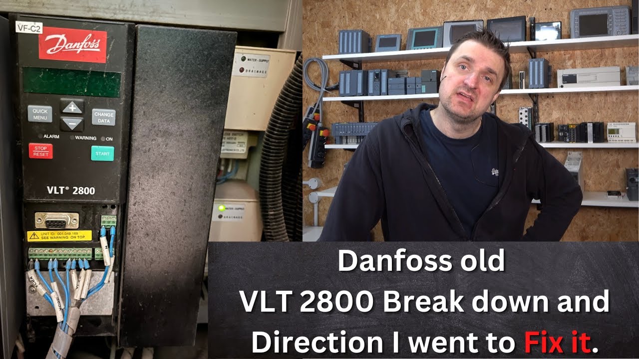 Day in life of Controls / Automations Engineer. #3 Danfoss VLT 2800 drive breakdown.