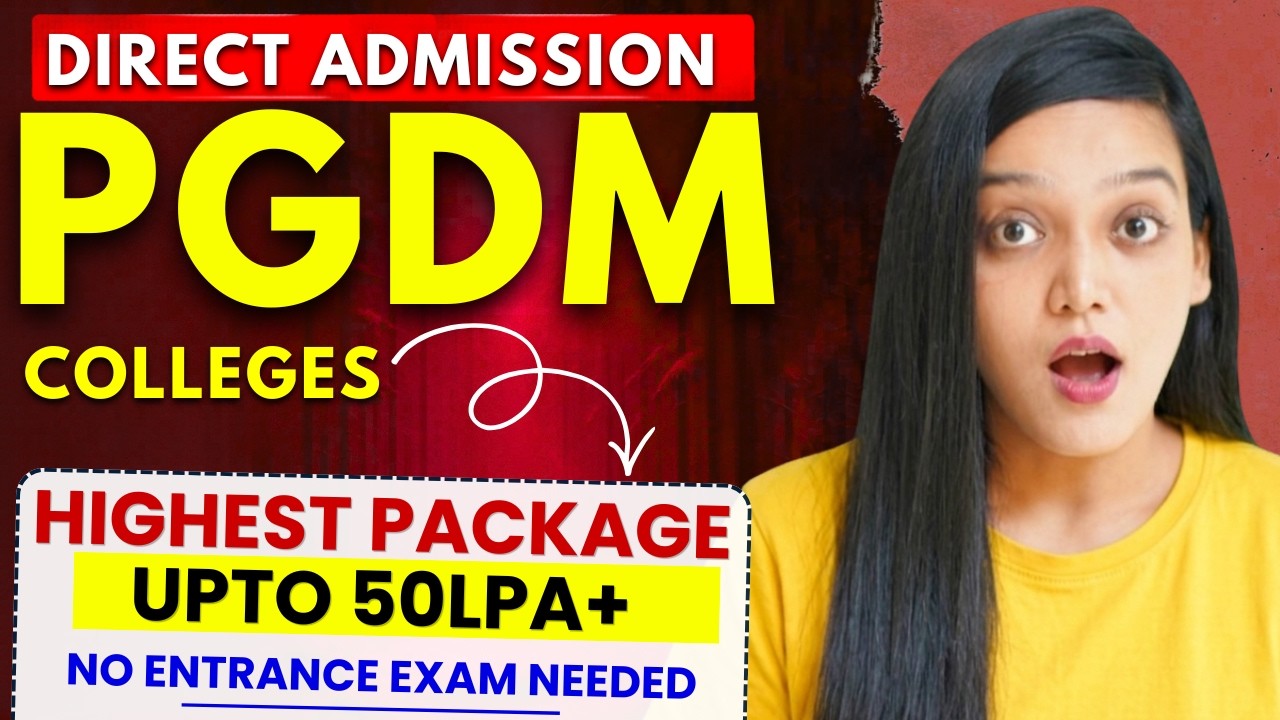 Top MBA/PGDM Colleges Without Entrance Exam | Direct Admission MBA College With High Average Package