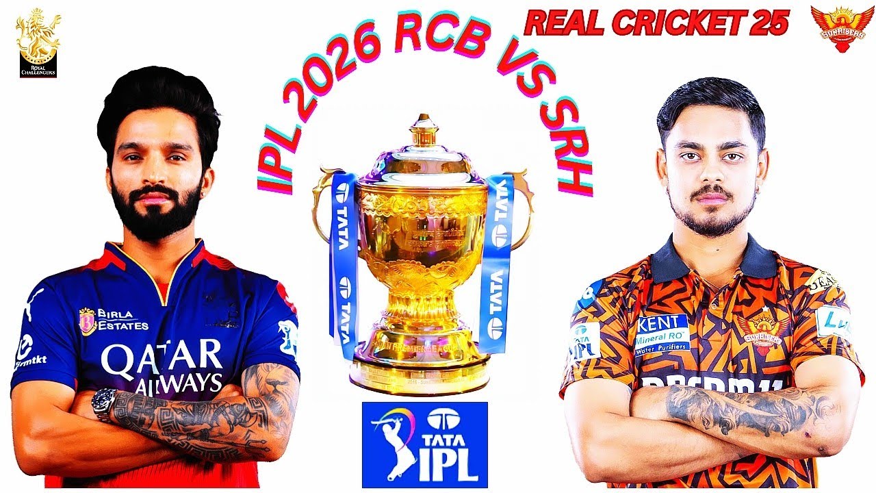 19th Addition OF IPL Auction 2026 RCB VS SRH RCB go to bat first and gave target 195 to SRH 