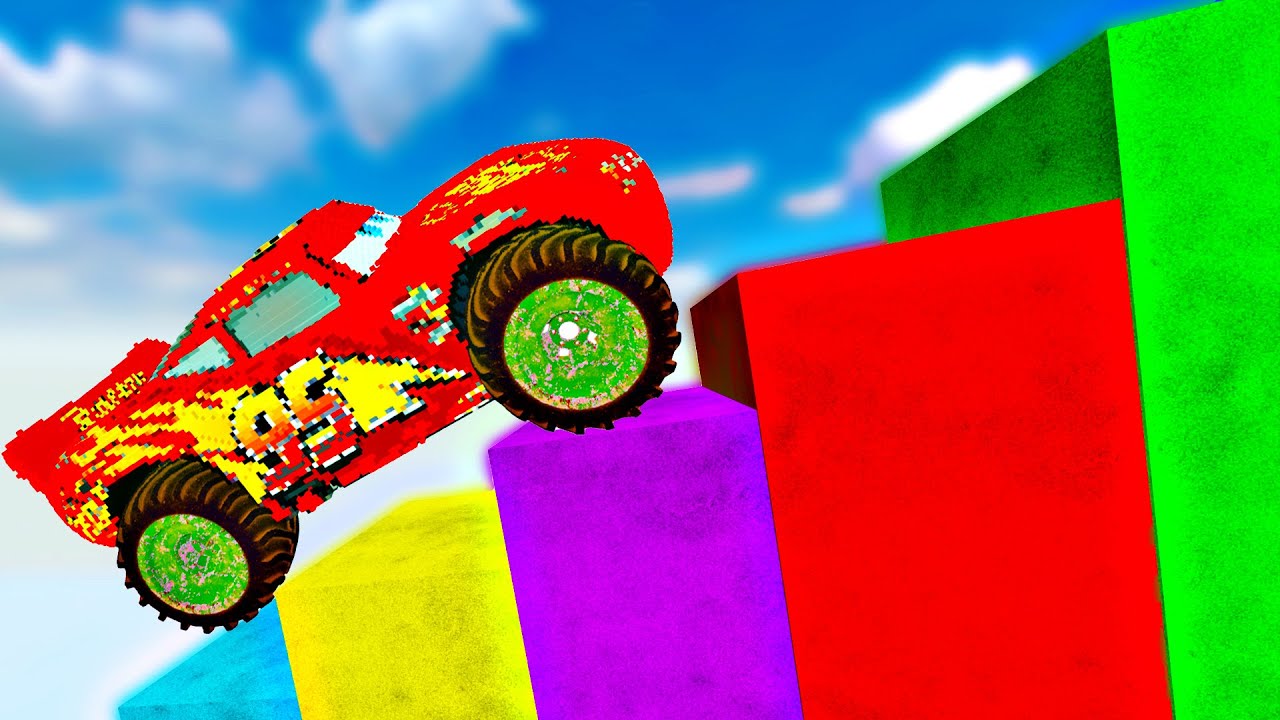 Colorful and Surprising Bridge Challenge: Cars Cross the Fun-filled Loop in Teardown Game