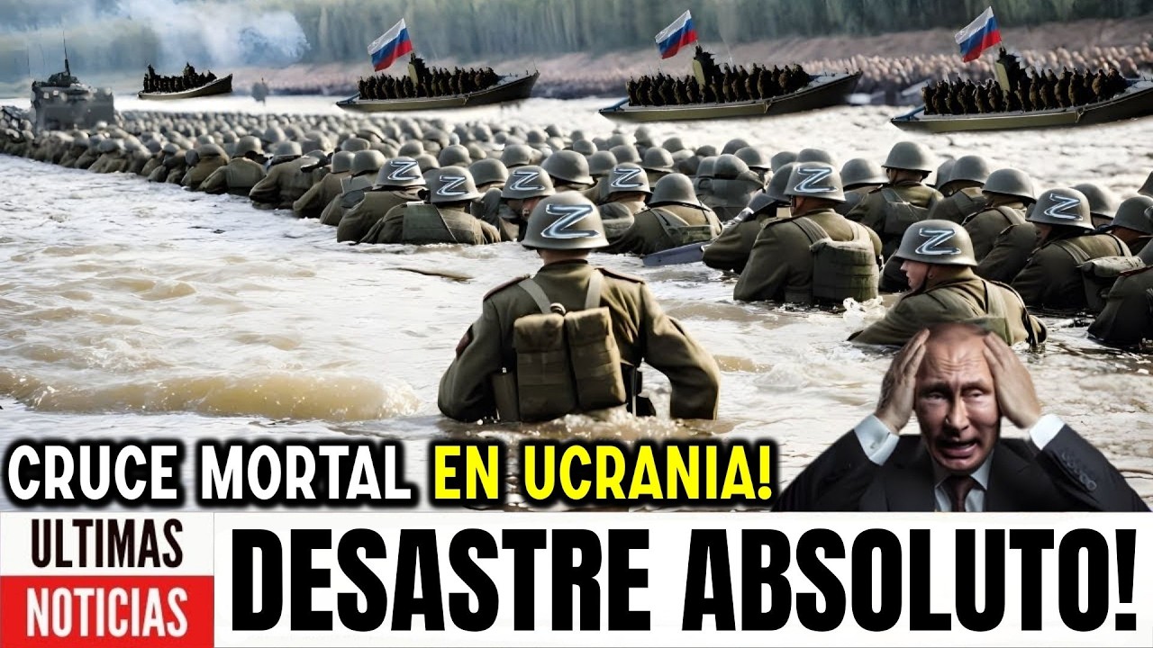 Putin enloquece! 15.000 tropas rusas y norcoreanas cruzan un r&iacute;o en Ucrania y acaban en tragedia!