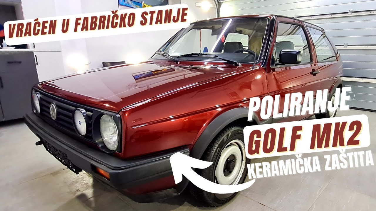 LEGENDARNI GOLF 2- Pravimo od Babe devojku - ful tretman eksterijera Poliranje BL Detailing Novi Sad