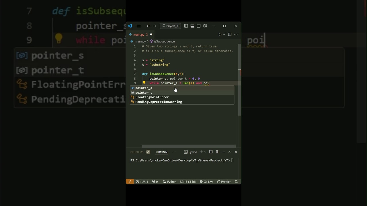 Quick & Easy Python Trick to Check if a String Is a Subsequence!