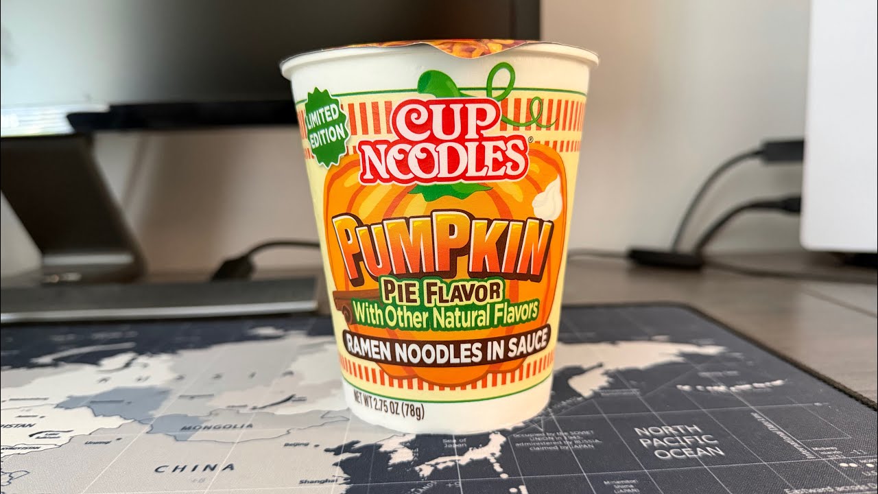 Pumpkin Pie Cup Noodles! 