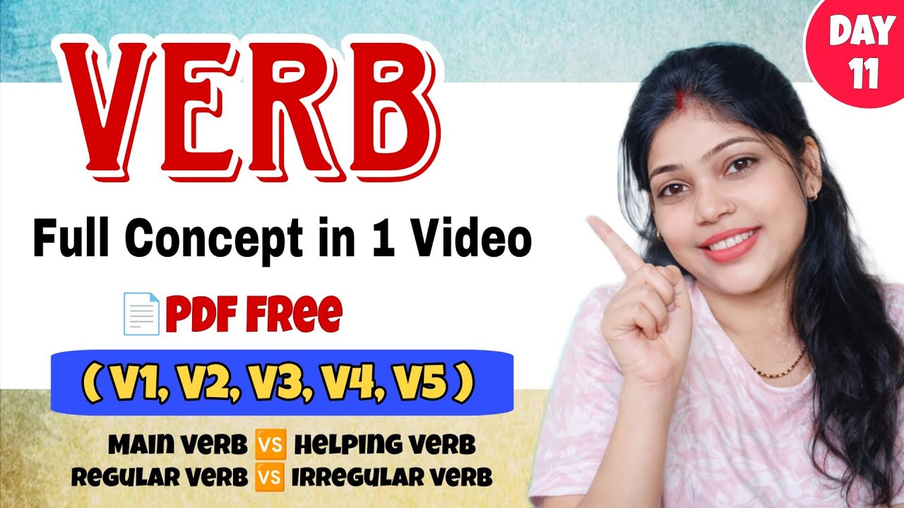 Forms of Verbs (V1,V2,V3,V4 ,V5) Explained in Hindi | Regular vs Irregular Verbs | English Grammar