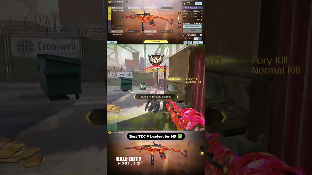 Best TEC-9 Loadout for MP ✅ | Best SMG Attachments & Gunsmith | Call of Duty Mobile
