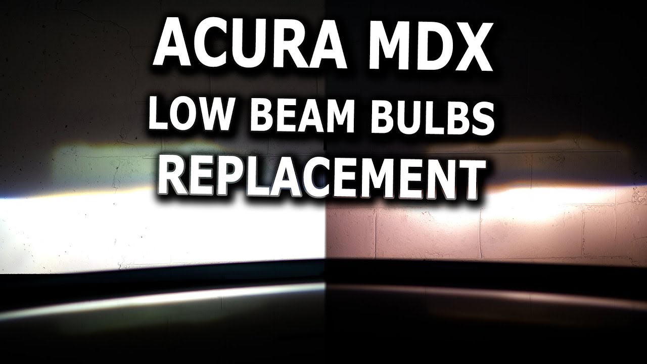 Замена ламп ближнего света Acura MDX своими руками