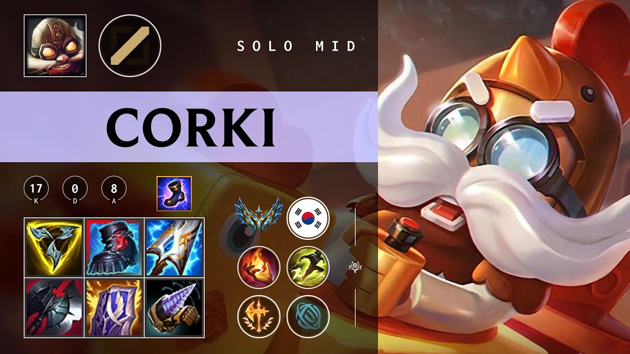 Corki Mid vs Yasuo - KR Challenger Patch 26.04