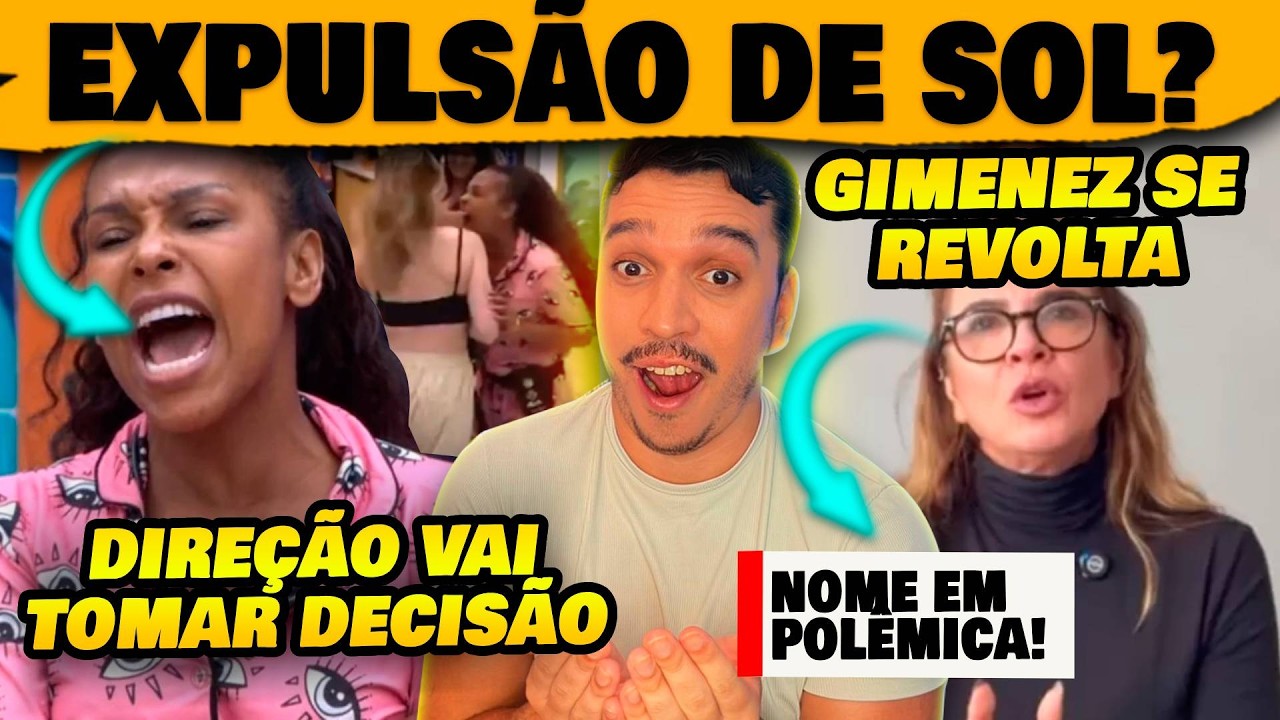 🚨Expulsão de Sol do BBB, Globo vai tomar decisão + Luciana Gimenez nega envolvimento no caso Epstein