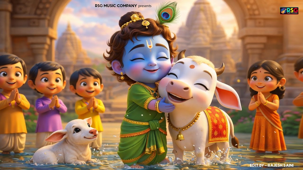 छोटी छोटी गैया - Choti Choti Gaiya Chote Chote Gwal | Krishna Bal Leela | Little Krishna Song