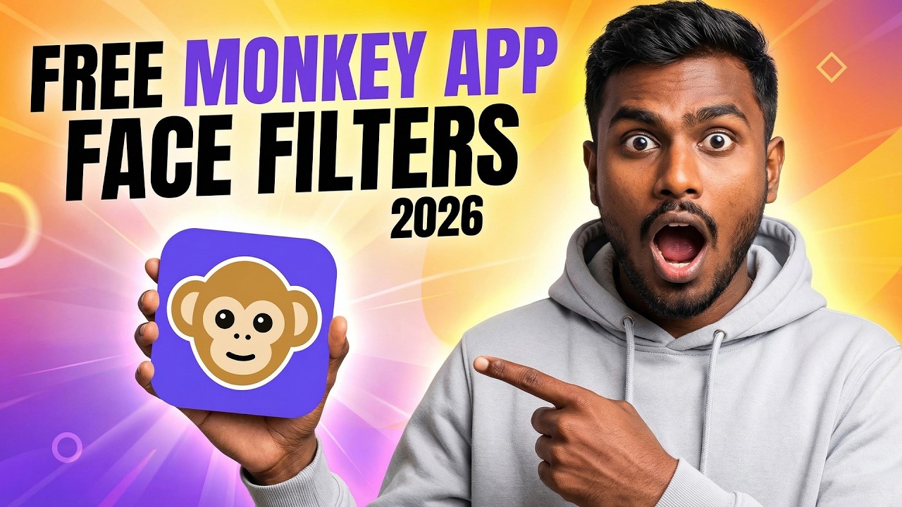 Как использовать лицевые фильтры в приложении Monkey (2026) | Простой урок по использованию веб-к...