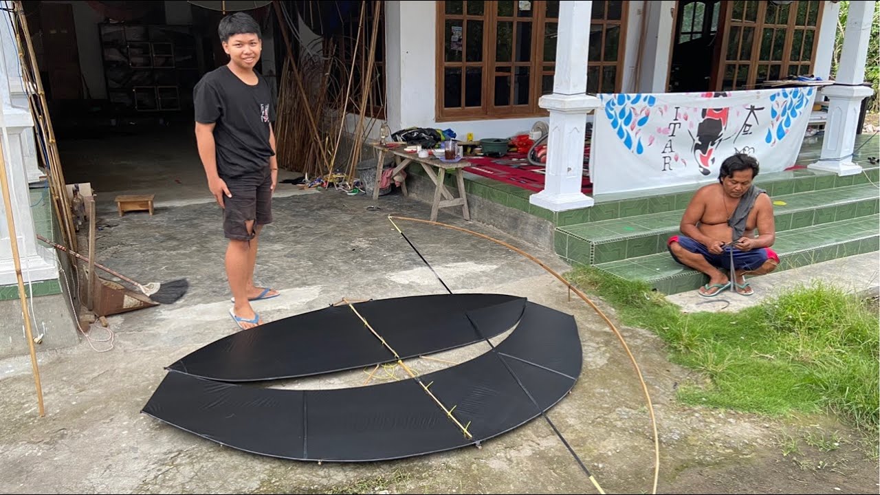 Live Perdana Setting Layangan di samping rumah bikinan Ardra Cling Angin Mendung