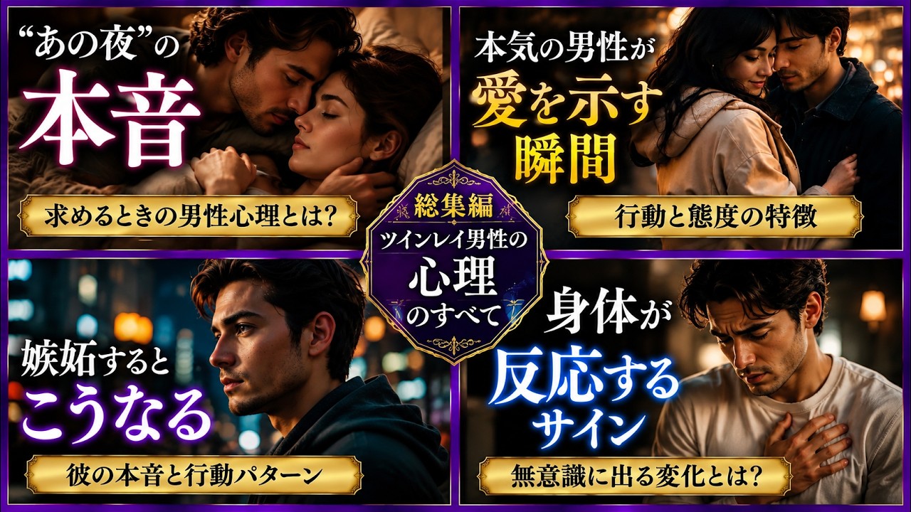 【総集編】ツインレイ男性の心理のすべて