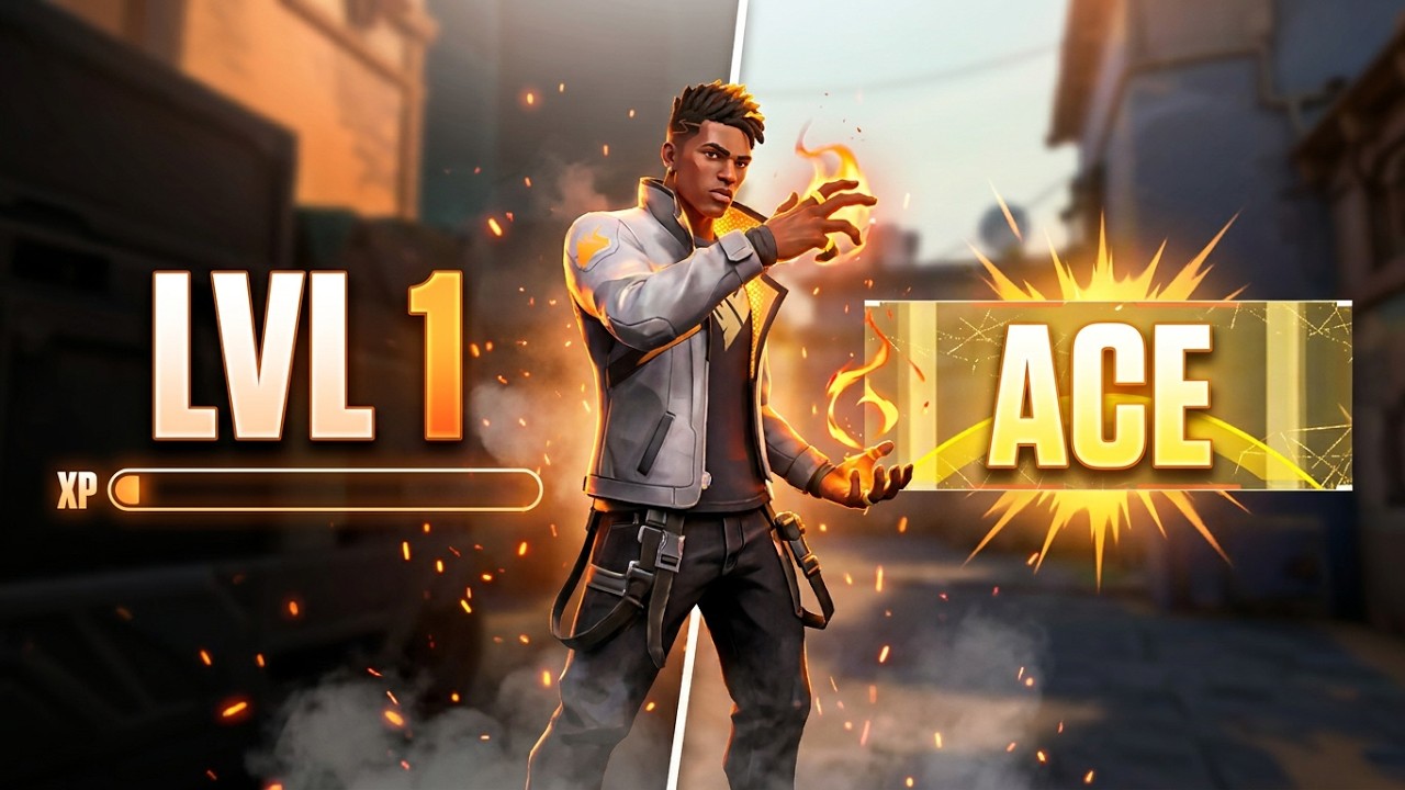 MEU PRIMEIRO JOGO DE VALORANT E J&Aacute; TEVE ACE! (REPLAY)(Highlights)