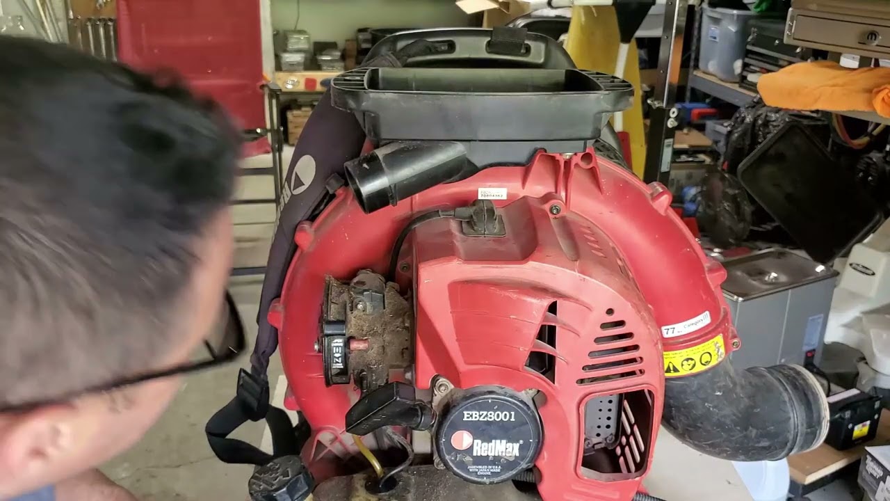 RedMax Leaf Blower -carb rebuild and kill switch