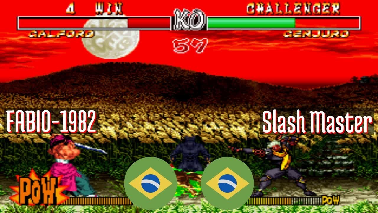 @samsho2: FABIO-1982 (BR) vs Slash Master (BR) [Samurai Shodown II Fightcade] Sep 20