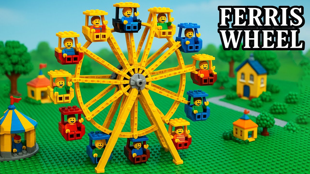 Колесо обозрения LEGO создано, чтобы вращаться вечно!