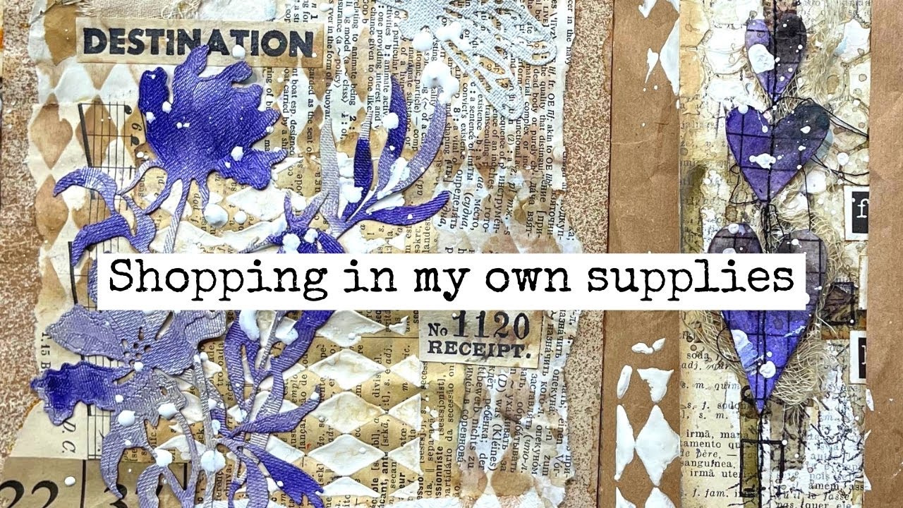 Shopping In My Own Supplies! Junk Journal Snacks #36 - Bitesized Inspiration For Your Journal!