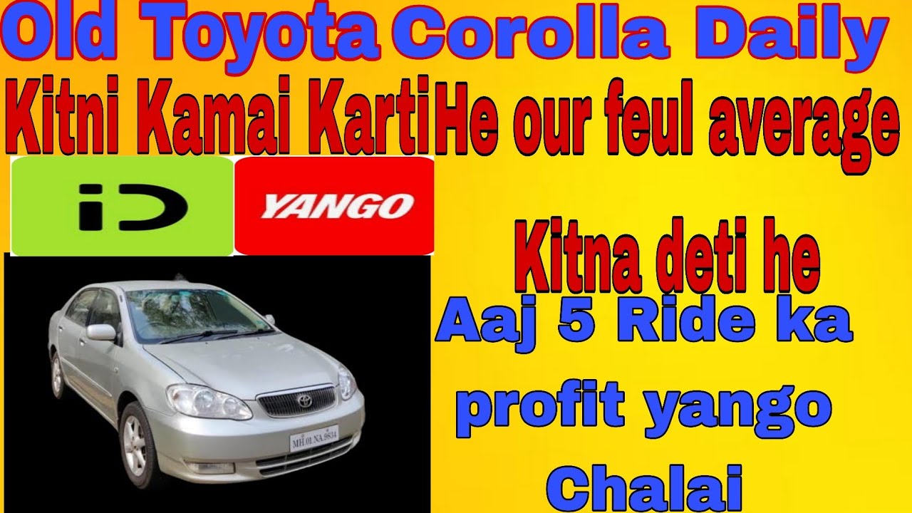 Old Toyota Corolla||12 hours|| Indrive Earring Aaj 5 Rides yango ki Mehran Par Ki Earnings|