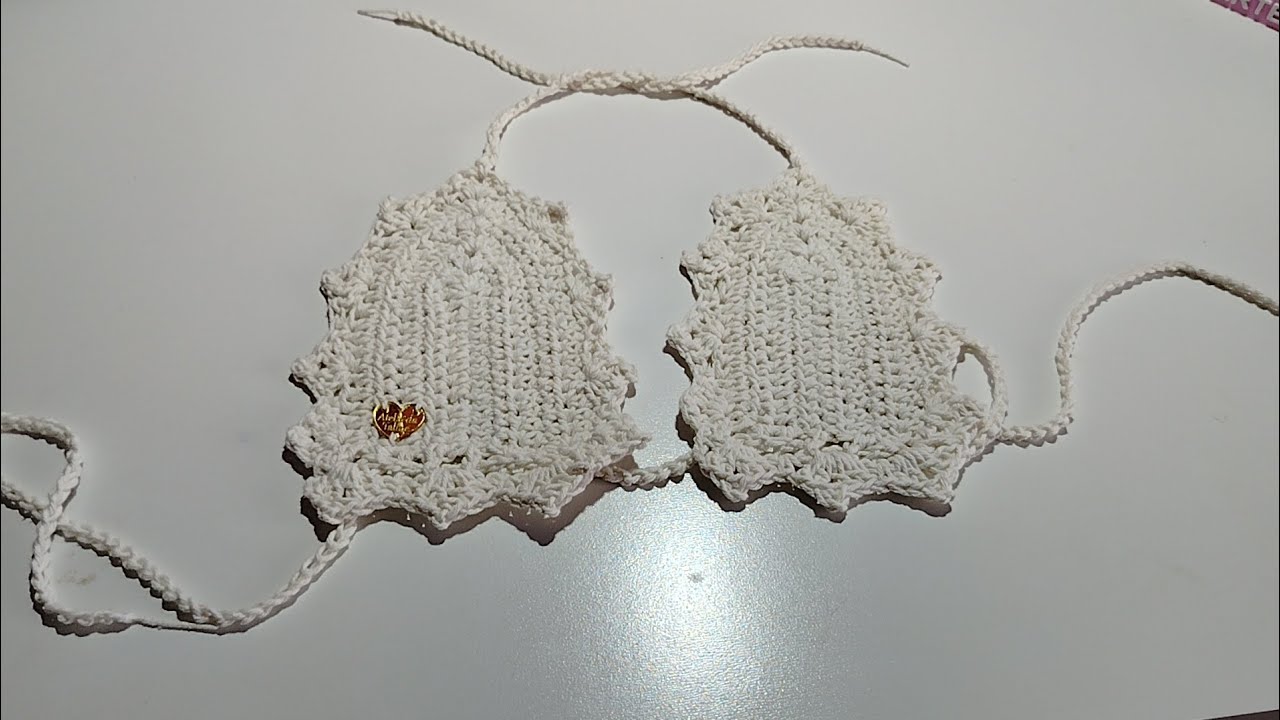 Passo a passo biquíni de barbante 6 com ajustes ✨🚀#crochet 
