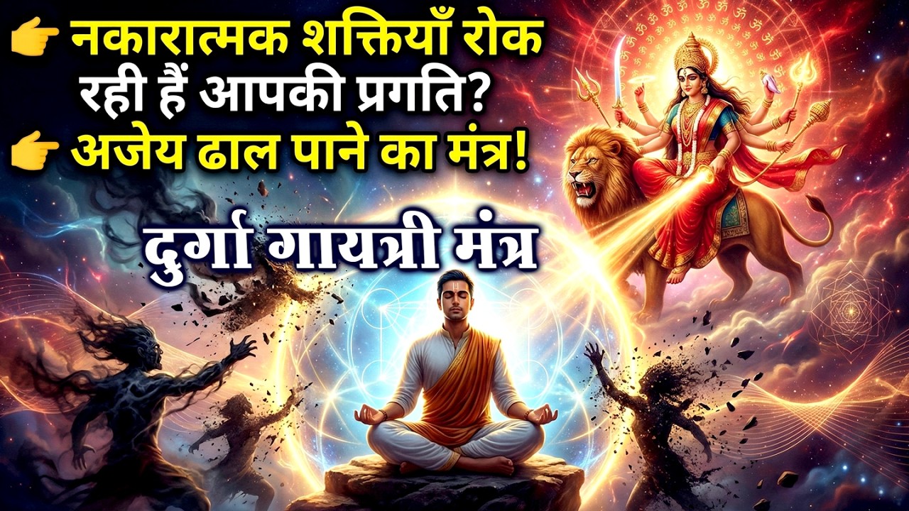 नकारात्मक शक्तियाँ रोक रही हैं आपकी प्रगति? दुर्गा गायत्री मंत्र से पाएं अजेय ढाल | Durga Mantra
