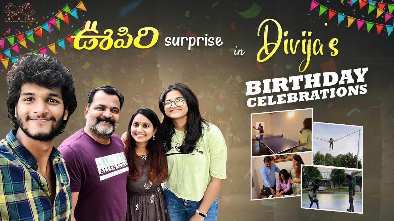ఊపిరి Surprise In Divija's Birthday Celebrations || Ishmart Malayaja || Infinitum Media