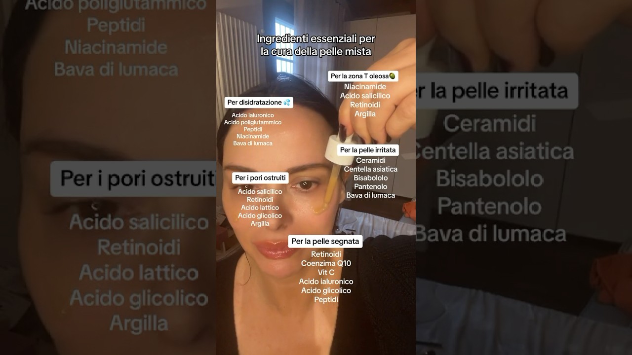 Alcuni ingredienti essenziali per la cura della pelle mista. #oilyskin #skintips