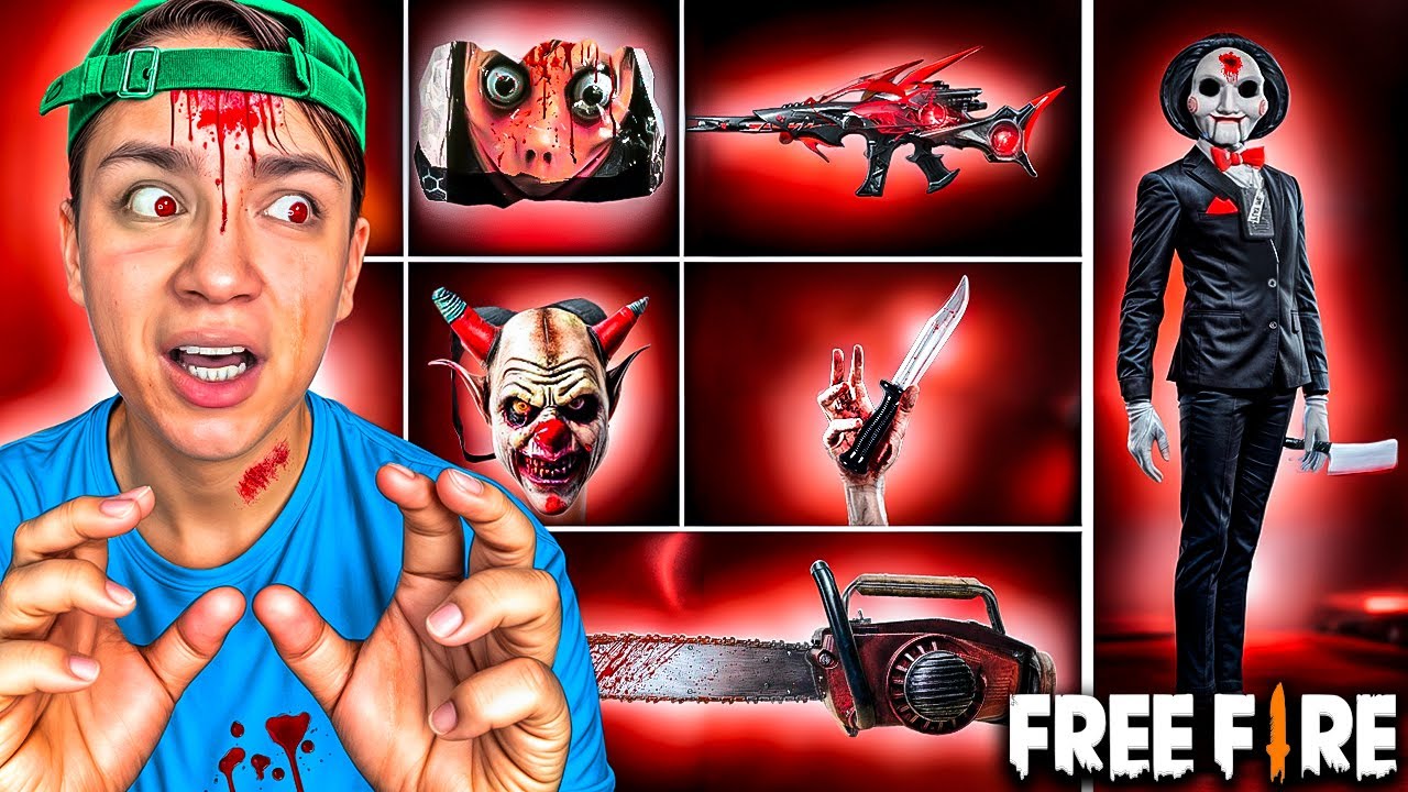 SOLO PUEDO USAR COSAS DE TERROR EN FREE FIRE👻!!
