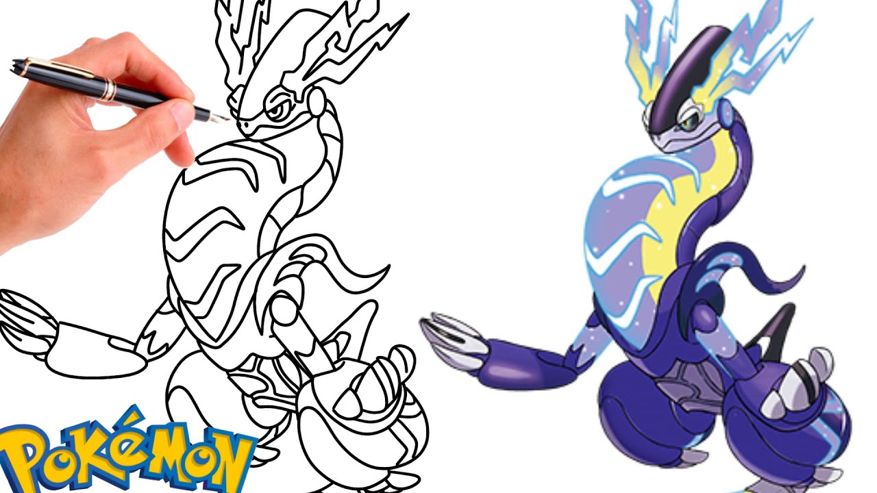 How To Draw MIRAIDON POKEMON 