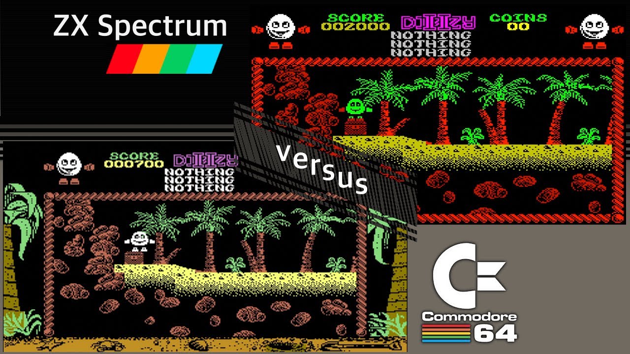 C64 vs. ZX Spectrum - 8 games from 1988