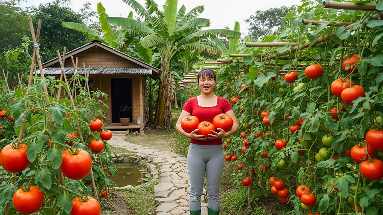 Peaceful Harvesting Beans, Gourds & Mini Tomatoes Go to Countryside Market to Sell | Phuong's Daily