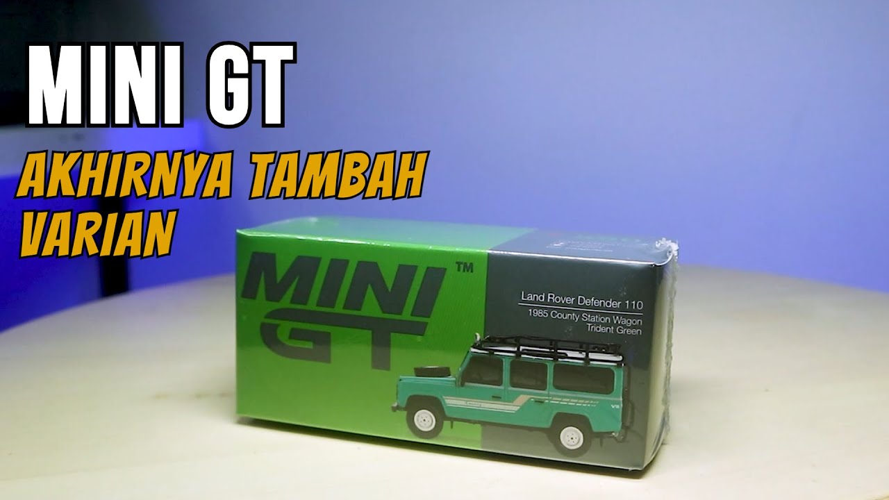MUNCUL LAGI VARIAN BARU, DIECAST MINI GT LAND ROVER DEFENDER 110  1985 STATION WAGON TRIDENT GREEN