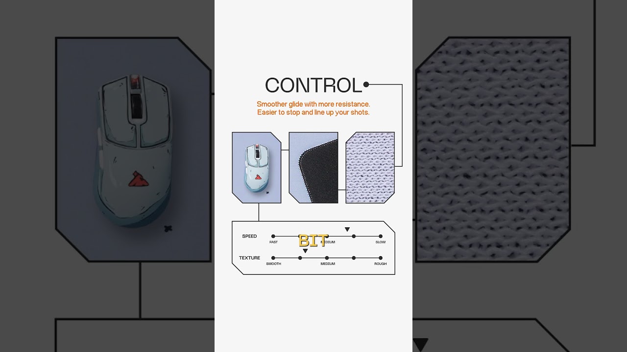the difference between control mousepads and hybrid mousepads