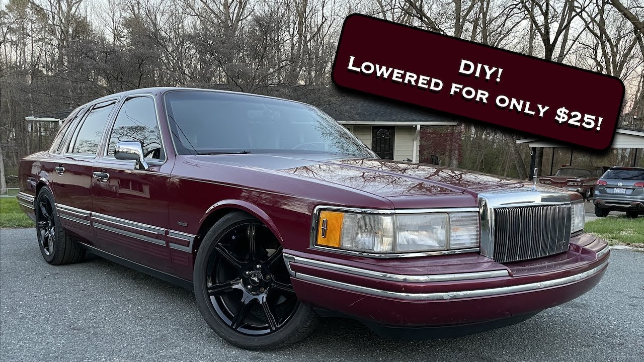 Lower your Towncar for $25! | DIY cut springs
