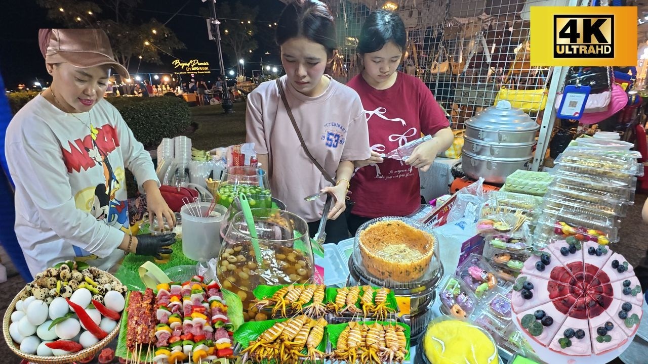Amazing Street Food  at Riverside 🌃  Night Walking Tour Phnom Penh 🇰🇭 2026