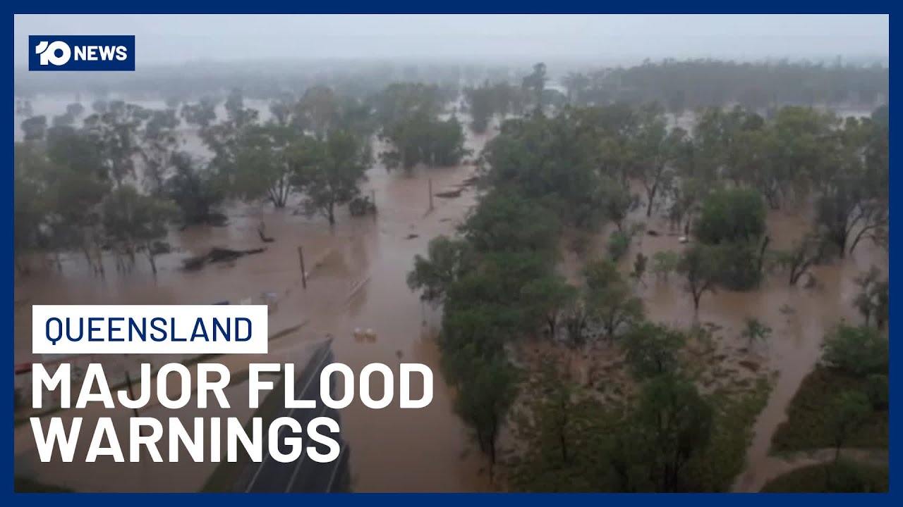 Major Flood Warnings For Queensland As Towns Submerge From Ex-Tropical Cyclone Koji | 10 News