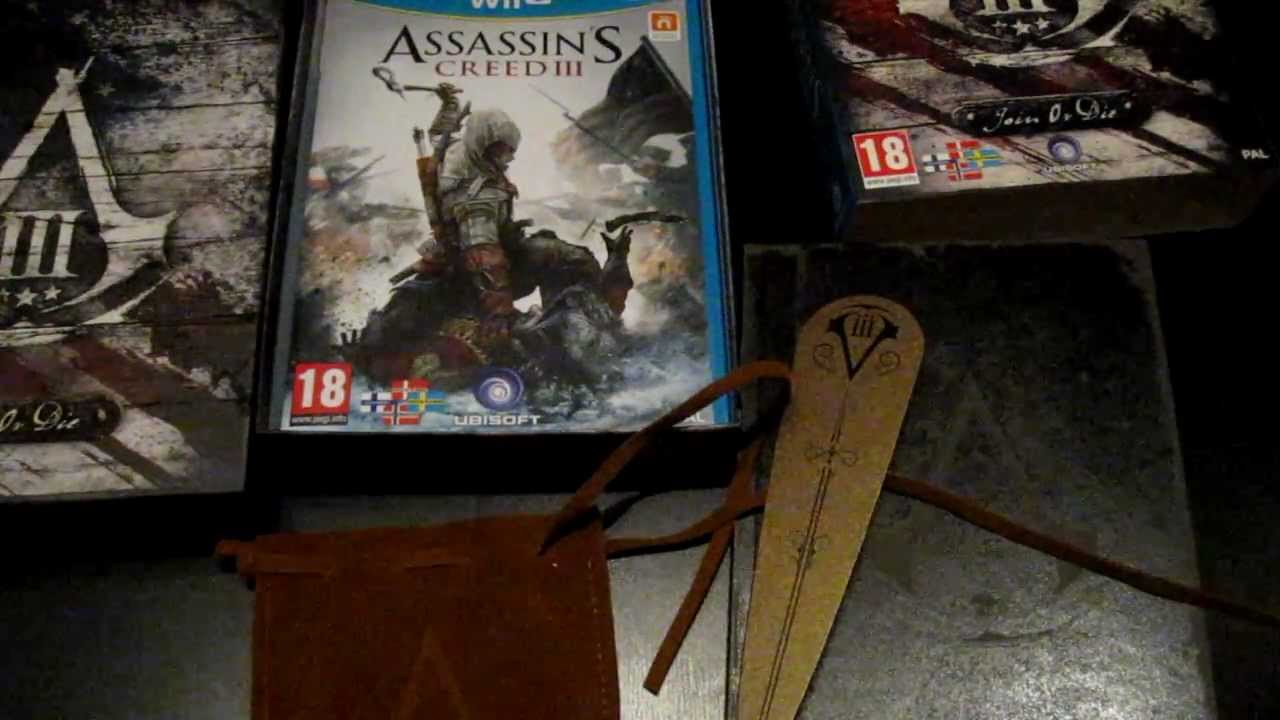 Unboxing Assassin's Creed III - Join or Die Edition (Wii U)