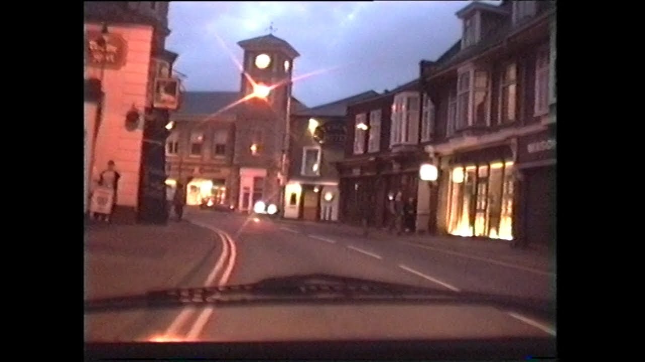 1990's Night Drive Around Camborne, Cornwall