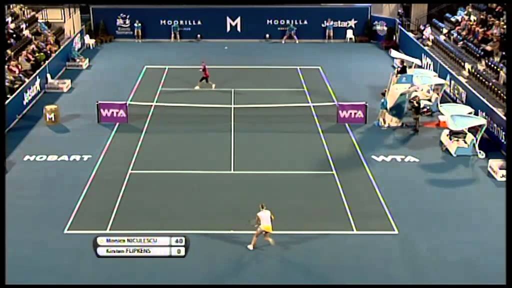 Monica Niculescu vs Kirsten Flipkens, Moorilla Hobart International 2013