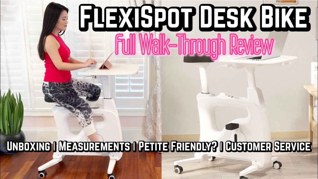 Get Fit While You Work?! 🚴&zwj;♀️ 🧑🏻&zwj;💻   NOT SPONSORED Honest Review of the FlexiSpot Desk Bike