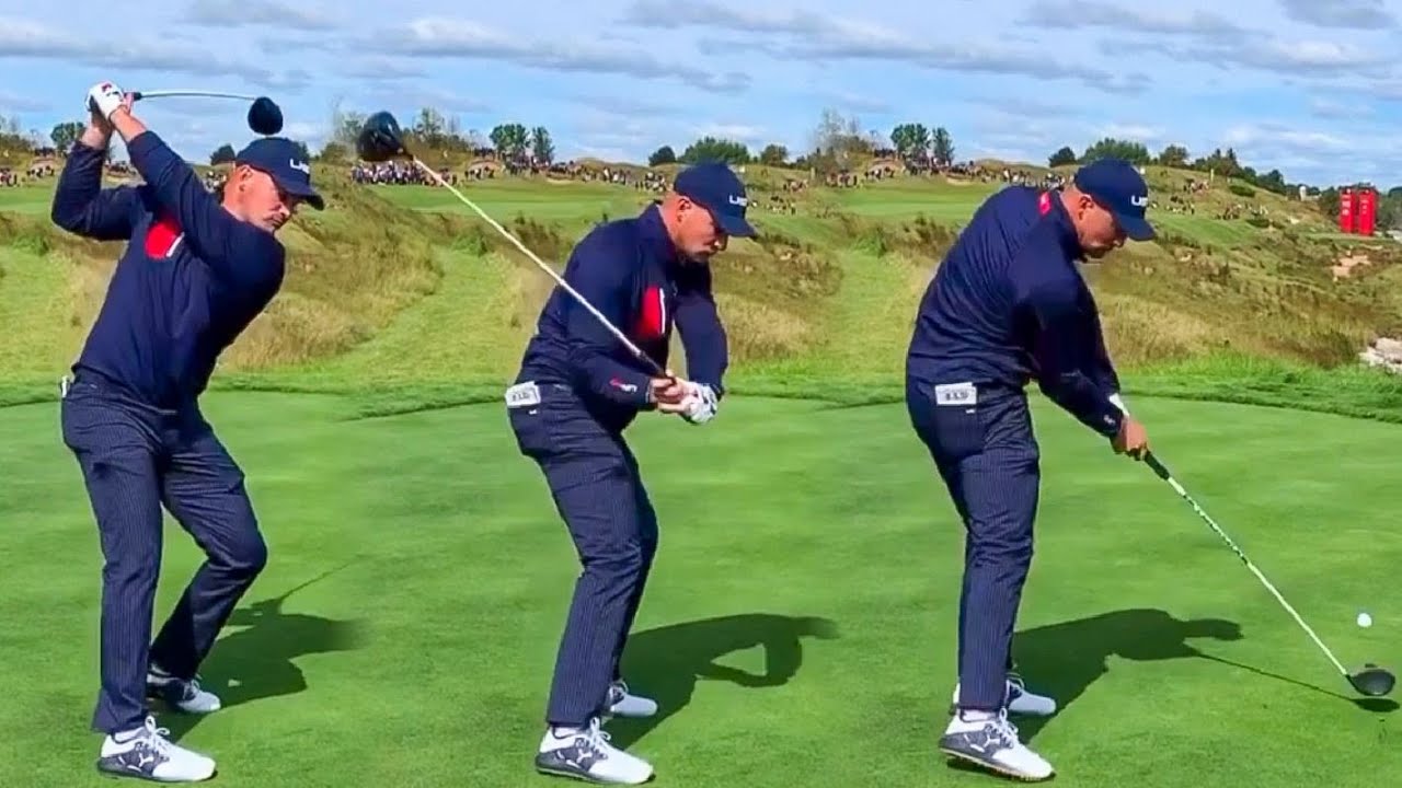 BRYSON DECHAMBEAU GOLF SWING COMPILATION - DRIVER & IRON 2021 - SLOW MOTION 240FPS HD
