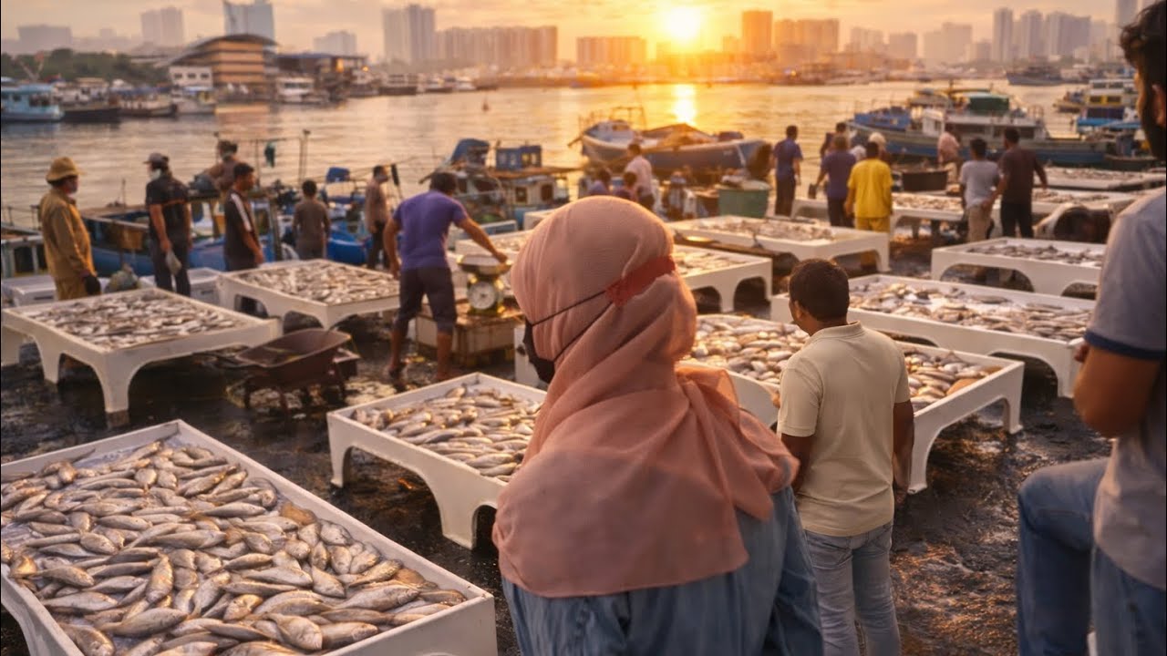 Ajman Biggest Fish 🐟 Market in UAE 🇦🇪 @mhbvlog 