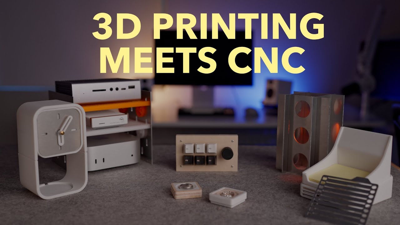 Upgrading Desk 3D Prints with a CNC: Plastic to Premium ft. Makera Carvera Air