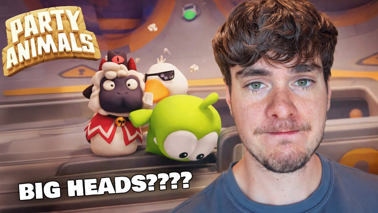 WHAT IF WE HAD MASSIVE HEADS??? | Party Animals w/ Friends