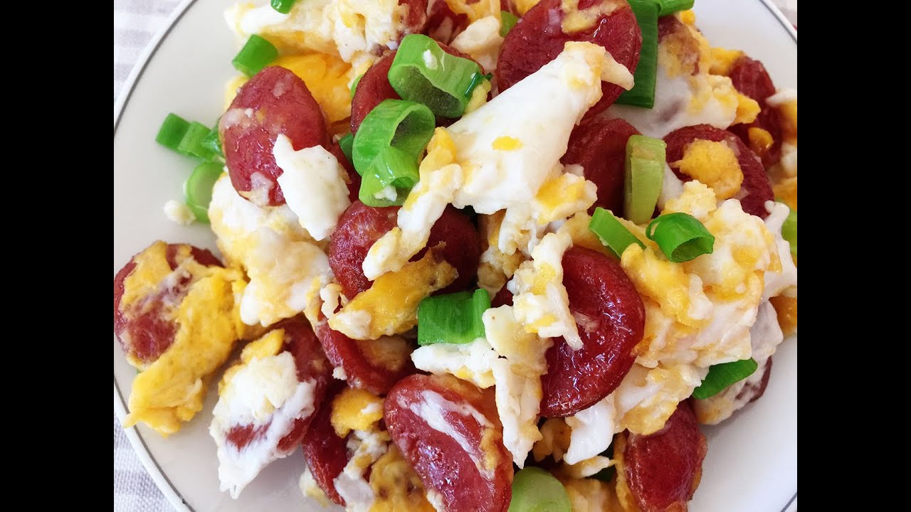Egg Recipes : Egg with Chinese Sausage Recipe